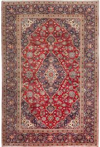Tappeto Ardakan Medaglione Floreale Rosso Blu 196x298 Cm