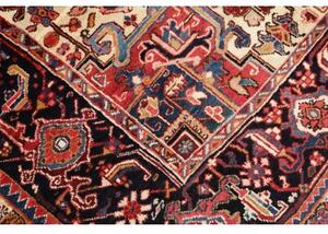 Tappeto Gorawan Stilizzato Rosso Mattone Blu Notte 232x335 Cm