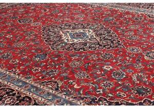 Tappeto Ardakan Medaglione Floreale Rosso Blu Scuro 250x357 Cm