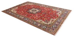 Tappeto Tabriz Medaglione Floreale Rosso Blu 200x308 Cm