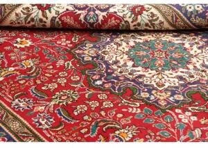 Tappeto Tabriz Medaglione Floreale Rosso Blu 200x308 Cm