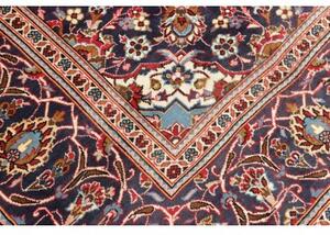 Tappeto Ardakan Medaglione Floreale Rosso Blu Scuro 242x353 Cm