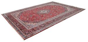 Tappeto Ardakan Medaglione Floreale Rosso Blu Scuro 250x357 Cm