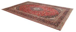 Tappeto Ardakan Medaglione Floreale Rosso Blu Scuro 247x375 Cm