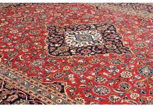Tappeto Ardakan Medaglione Floreale Rosso Blu Scuro 250x368 Cm