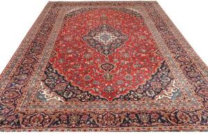 Tappeto Ardakan Medaglione Floreale Rosso Blu Scuro 247x375 Cm