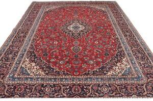 Tappeto Ardakan Medaglione Floreale Rosso Blu Scuro 250x357 Cm