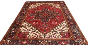 Tappeto Gorawan Stilizzato Rosso Blu Scuro 195x280 Cm