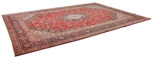 Tappeto Ardakan Medaglione Floreale Rosso Blu Scuro 305x430 Cm