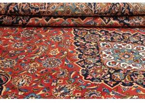 Tappeto Ardakan Medaglione Floreale Rosso Blu Scuro 250x358 Cm