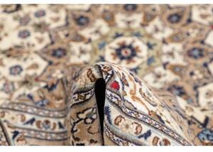 Tappeto Kashan Medaglione Floreale Beige Avorio 200x300 Cm