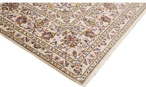 Tappeto Kashan Medaglione Floreale Avorio Bordeaux 248x358 Cm