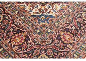 Tappeto Ardakan Medaglione Floreale Rosso Blu Scuro 292x402 Cm