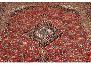 Tappeto Ardakan Medaglione Floreale Rosso Blu Scuro 250x358 Cm