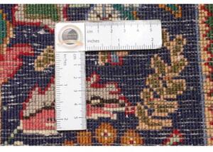Tappeto Tabriz Medaglione Floreale Rosso Blu 200x303 Cm