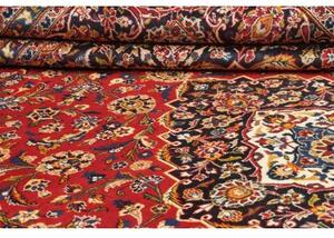Tappeto Ardakan Medaglione Floreale Rosso Blu Scuro 292x402 Cm