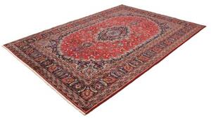 Tappeto Sabzevar Medaglione Floreale Rosso Blu Scuro 204x288 Cm