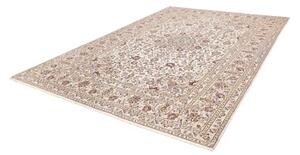 Tappeto Kashan Medaglione Floreale Avorio Bordeaux 248x358 Cm