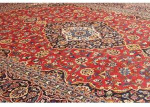Tappeto Ardakan Medaglione Floreale Rosso Blu Scuro 292x402 Cm