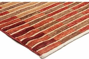 Tappeto Mosaic Geometrico Rosso Mattone Beige 154x200 Cm