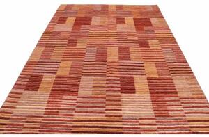 Tappeto Mosaic Geometrico Rosso Mattone Arancione 200x295 Cm