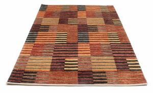 Tappeto Mosaic Geometrico Rosso Mattone Blu Scuro 153x203 Cm