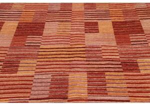 Tappeto Mosaic Geometrico Rosso Mattone Arancione 200x295 Cm
