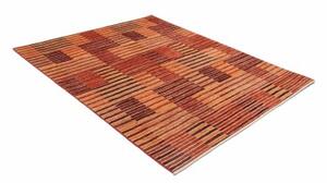 Tappeto Mosaic Geometrico Rosso Arancione 152x206 Cm