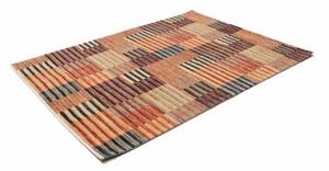 Tappeto Mosaic Geometrico Rosso Mattone Blu Scuro 153x203 Cm