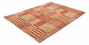 Tappeto Mosaic Geometrico Rosso Mattone Beige 154x200 Cm