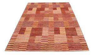 Tappeto Mosaic Geometrico Rosso Arancione 170x244 Cm