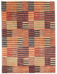 Tappeto Mosaic Geometrico Rosso Mattone Blu Scuro 153x203 Cm