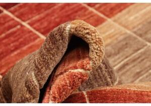 Tappeto Mosaic Geometrico Marrone Rosso 155x207 Cm