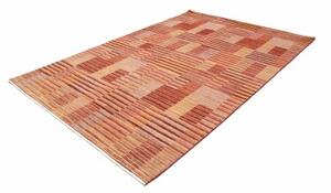 Tappeto Mosaic Geometrico Rosso Mattone Arancione 200x295 Cm