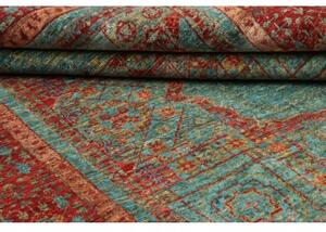 Tappeto Kairo Geometrico Rosso Mattone Turchese 124x182 Cm