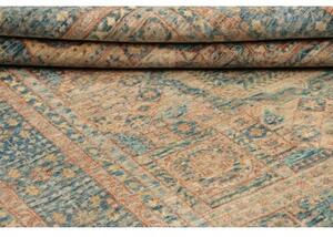 Tappeto Kairo Geometrico Blu Petrolio Beige 122x183 Cm