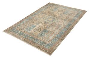 Tappeto Kairo Geometrico Blu Petrolio Beige 122x183 Cm