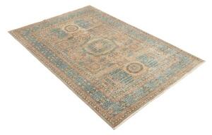 Tappeto Kairo Geometrico Blu Petrolio Beige 122x183 Cm
