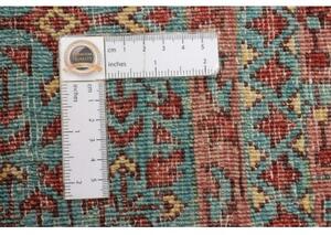 Tappeto Kairo Stilizzato Rosso Mattone Turchese 124x186 Cm