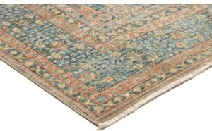 Tappeto Kairo Geometrico Blu Petrolio Beige 122x183 Cm