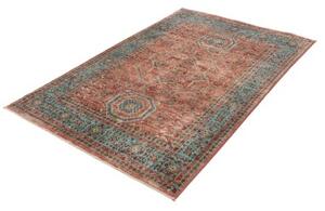 Tappeto Kairo Stilizzato Rosso Mattone Turchese 124x186 Cm