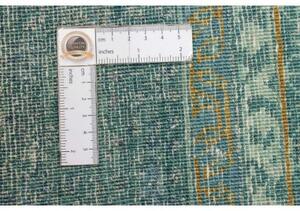Tappeto Kairo Stilizzato Verde Petrolio Ocra 120x186 Cm