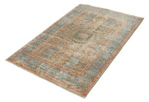 Tappeto Kairo Geometrico Blu Petrolio Ruggine 99x153 Cm