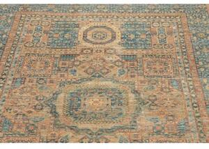Tappeto Kairo Geometrico Blu Petrolio Beige 122x183 Cm