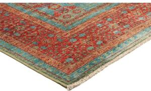 Tappeto Kairo Geometrico Rosso Mattone Turchese 124x182 Cm