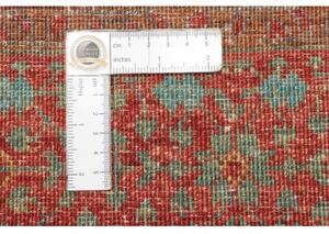 Tappeto Kairo Geometrico Rosso Mattone Turchese 124x182 Cm