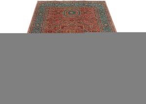 Tappeto Kairo Stilizzato Rosso Mattone Turchese 124x186 Cm