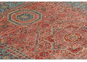 Tappeto Kairo Stilizzato Rosso Mattone Turchese 124x186 Cm