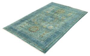 Tappeto Kairo Stilizzato Verde Petrolio Ocra 120x186 Cm