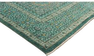 Tappeto Kairo Stilizzato Verde Petrolio Ocra 201x308 Cm